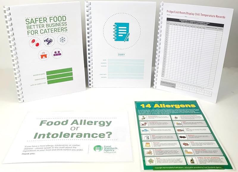 HarmonyDelta SFBB Caterers Food Safety Pack 2026 Manual Diary Records Signs