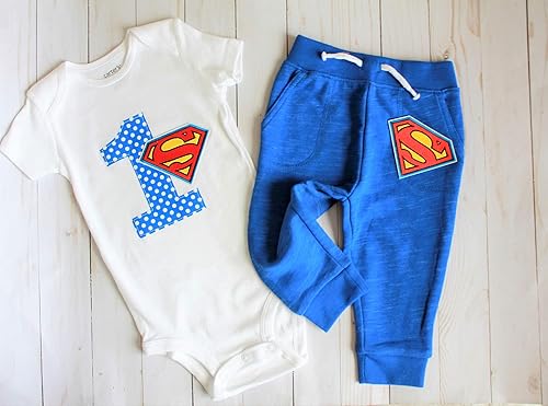 superman 1st birthday outfit