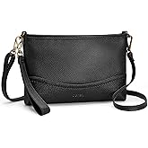befen Genuine Leather Wristlet Wallet for Women Soft RFID Leather Clutch Purse with Built in Wallet Trendy Crossbody Bag