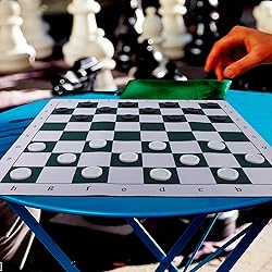 Juegoal 20" Portable Chess & Checkers Set, 2 in 1