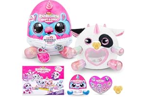 Rainbocorns Adopt-A-Corn Surprise (Cow) by ZURU, 15+ Surprises, Collectible Plush, Baby, Surprise Eggs for Girls & Children Ages 3+
