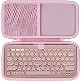 Lebakort Hard Case Compatible with Logitech Pebble Keys 2 K380s K380 Keyboard (Rose Case)