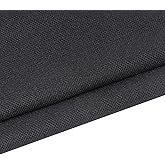 FINDUFA 96" x 54" Speaker Grill Cloth, Stereo Grill Mesh Fabric Black | Dustproof for Custom Cabinets Replacement Speaker Cloth Restoration Home Theater Decor Audio Subwoofer Covers