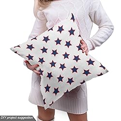 Ambesonne Stars Fabric by The Yard, Continuous