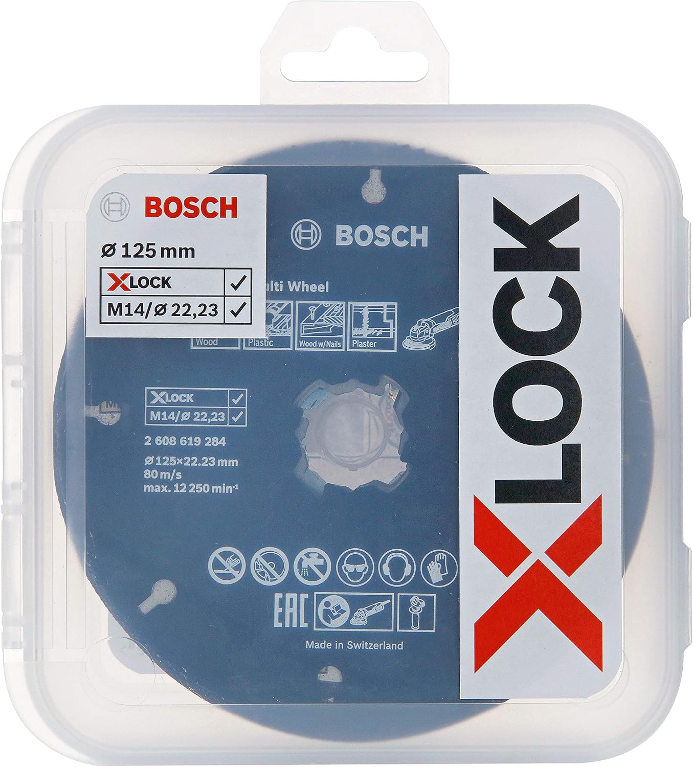 Bosch Professional 2608619374 5-Piece X-LOCK Cutting Discs Set (Stainless Steel, Metal, diameter 125 mm
