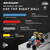 Dunlop Pro Double Yellow Squash Balls 3 Ball Tube Official Tournament Ball view 4