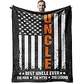Zvzmzy Uncle Birthday Gifts Blanket 60"x 50" - Uncle Gift from Niece Nephew - Best Gifts for Uncles - to My Uncles - Birthday Presents for Uncle