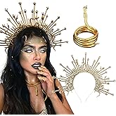 JeVenis Medusa Headband 2 Piece Womens Medusa Crown Of Snakes Photoshoot Props