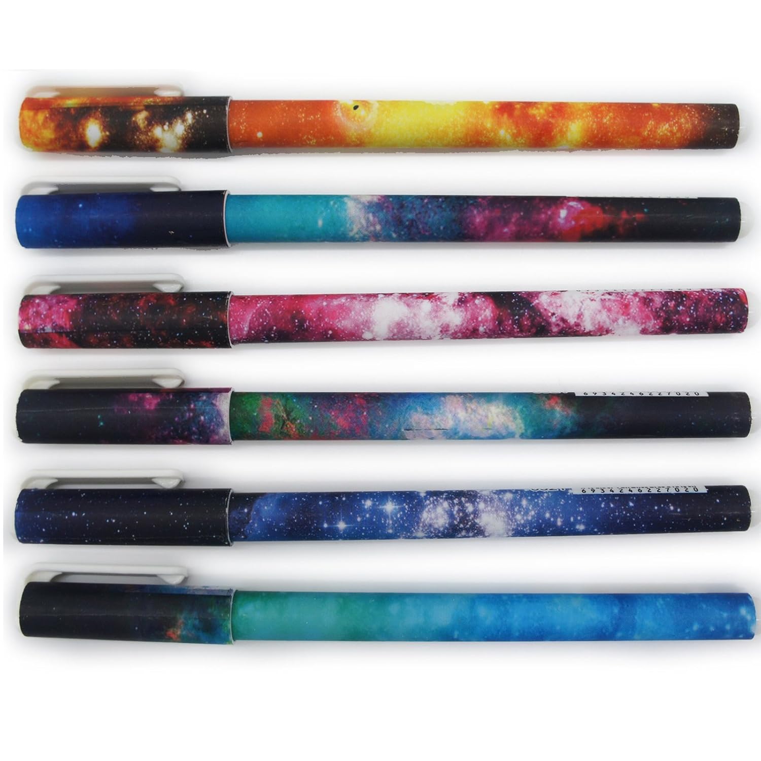 Artone Galaxia Estrellado Reemplazable Negro Bolígrafos De Tinta Gel Colegio Papelería Conjunto