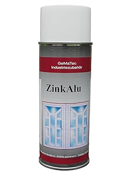 Gematec Zink Alu Spray 400ml Zink Aluminiumspray Grundierung Alu Korrosionsschutz