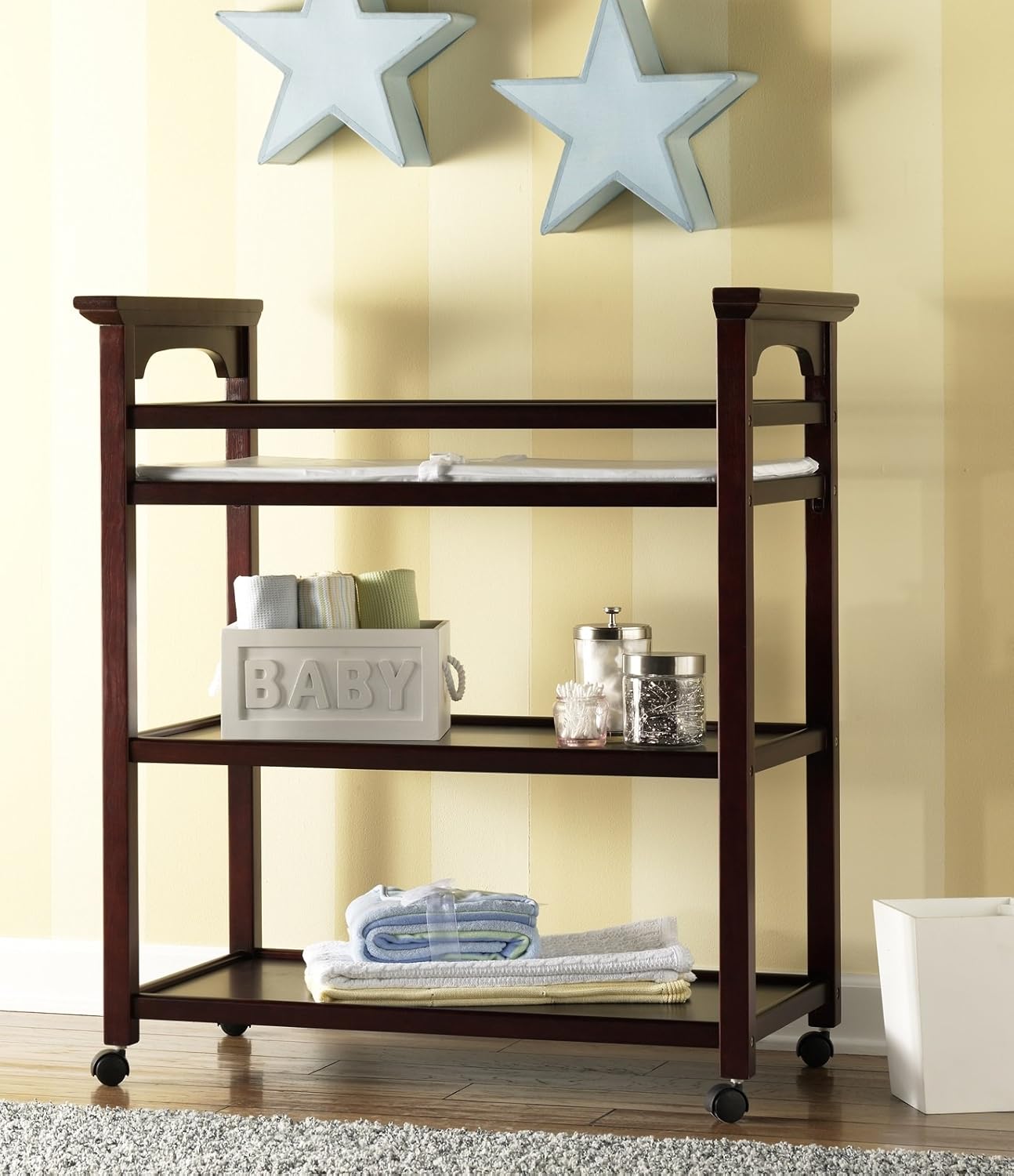 graco changing table espresso