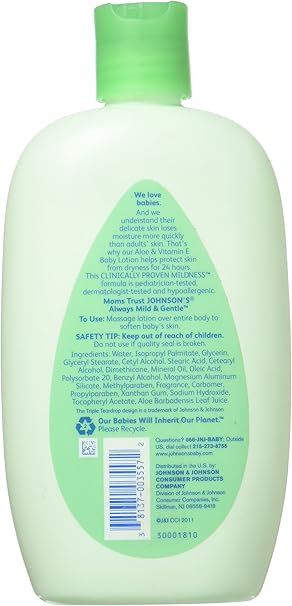 johnson and johnson lotion with aloe