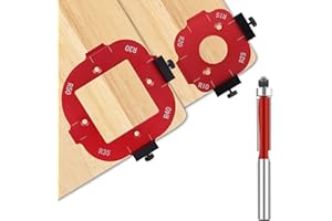 ETCYAOXIN Router Templates and Jigs for Woodworking,Guides and Edge Guide for Precision Routing,Router Tool,Corner Radius Templates for Routers R10/R15/R20/R25/R30/R35/R40/R50