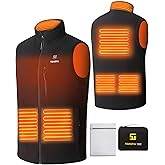 Toastiv Heated Vest Men, USB Electric Heated Polar Fleece Vest Lightweight Heating Vest (Battery Not Included)