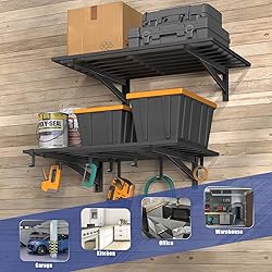 Jusgym 2-Pack 2x3ft Garage Shelving Wall