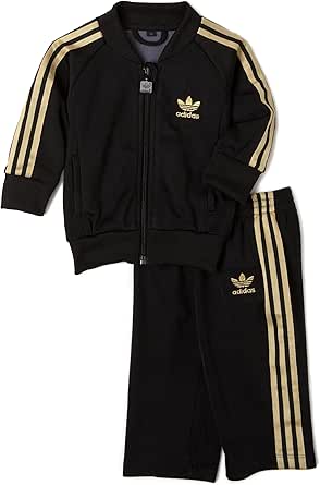 Amazon.com: Adidas Adikids Superstar Tracksuit, Black/Metallic Gold: Infant And Toddler 