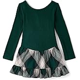The Children's Place Baby Girls' Plaid Flannel Woven Tiered Dress