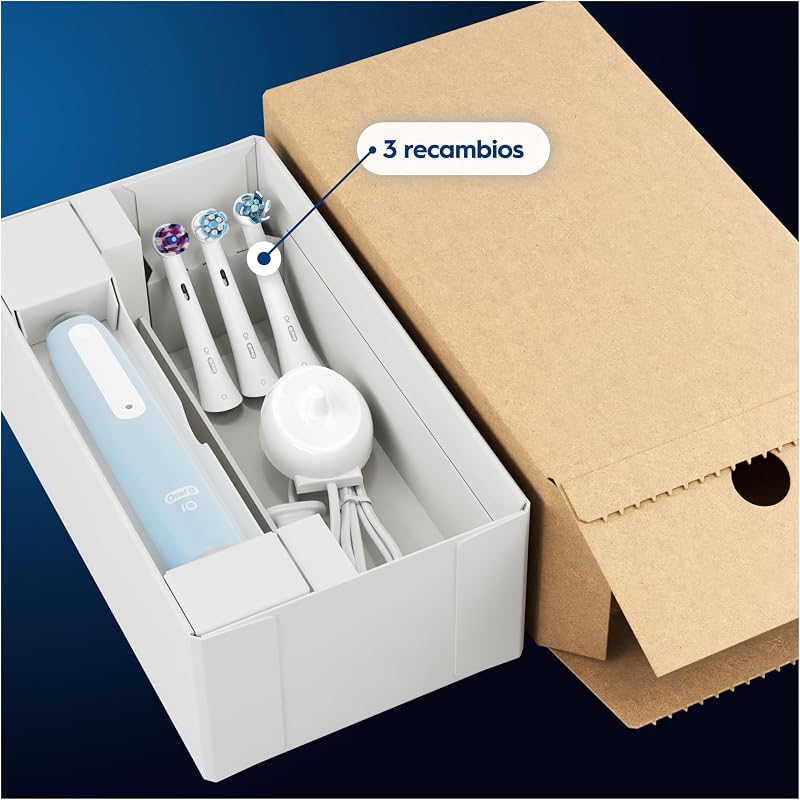 iO 3 Cepillo de Dientes Eléctrico con 3 Cabezales, Negro