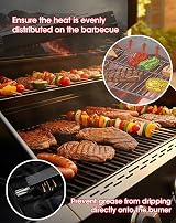 Unicook 3pc BBQ Heat Shield 29.8–53.3cm Porcelain Steel Universal Parts view 5