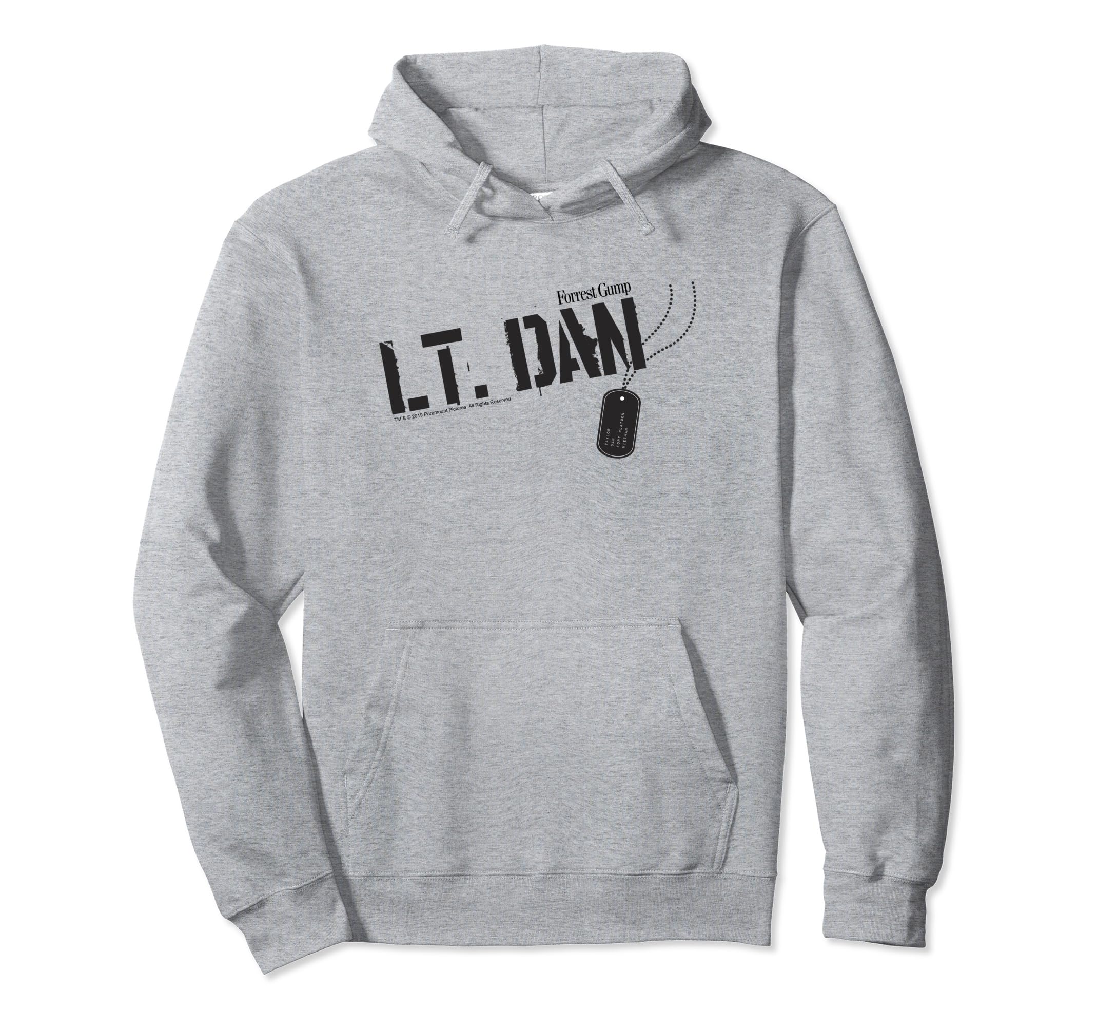 Forrest Gump Lt. Dan Dog Tag Pullover Hoodie