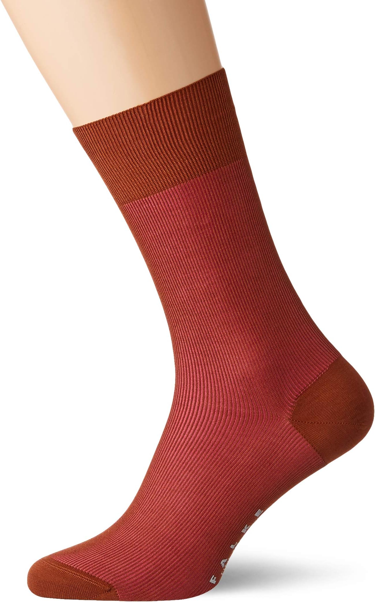 Falke Mens Fine Shadow Socks - Terracotta Orange