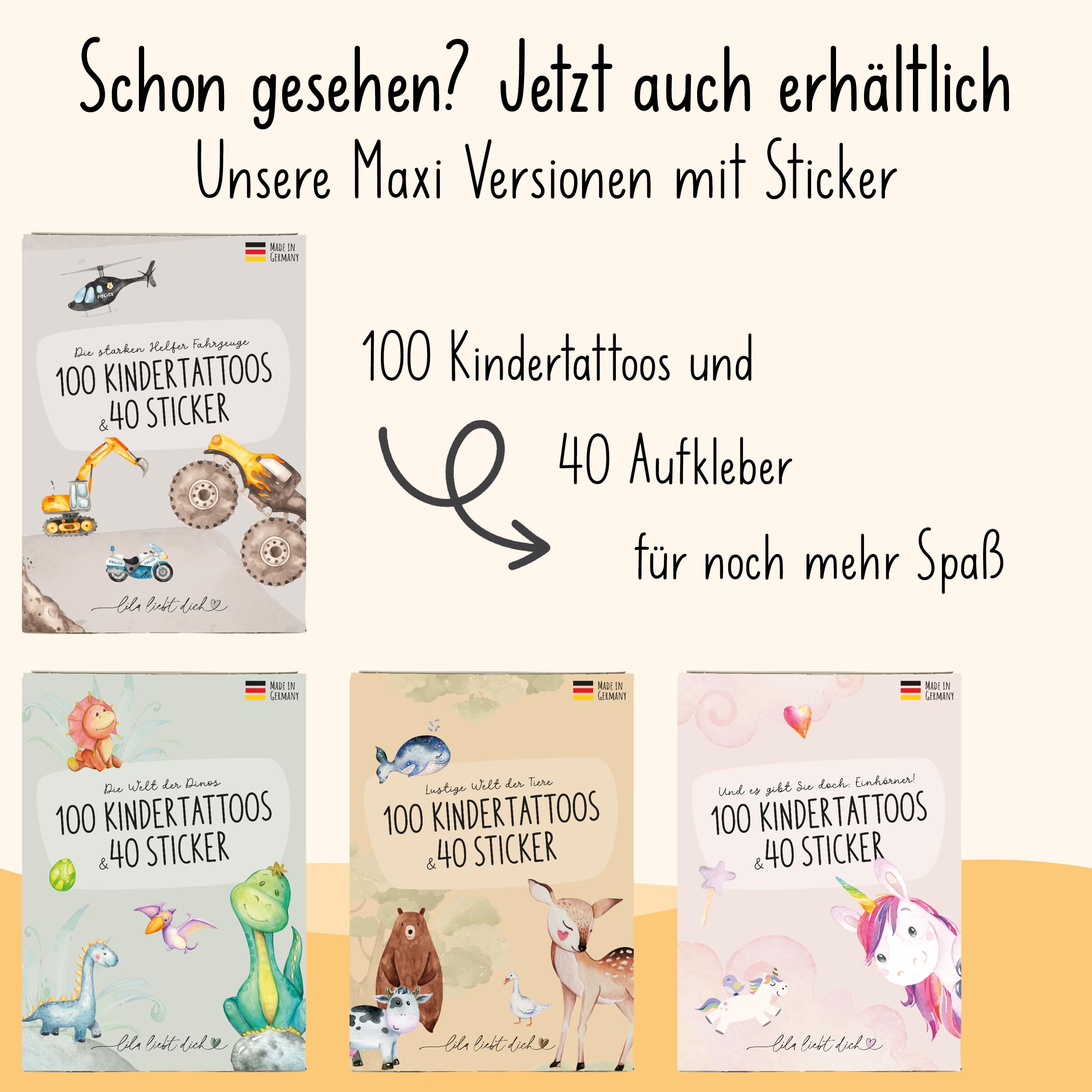 lila liebt dich 100 hautfreundliche und unbedenkliche Kindertattoos Phantastisches Allerlei, Tattoo Mädchen, Tattoo Kinder Jungen // made in Germany 6