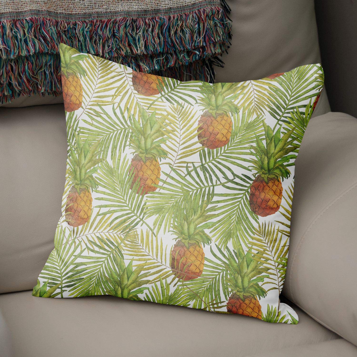 Bonamaison Decorative Cushion Cover, Polycotton, Multicolor, Standard