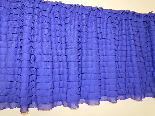 Amazon Com Ruffled Purple Violet Ruffled Curtain Valance