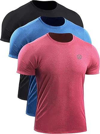 neleus men's dry fit mesh athletic shirts