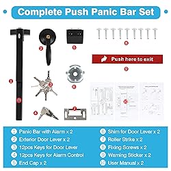 IRONWALLS 2-Pack Commercial Exit Device Panic Bar