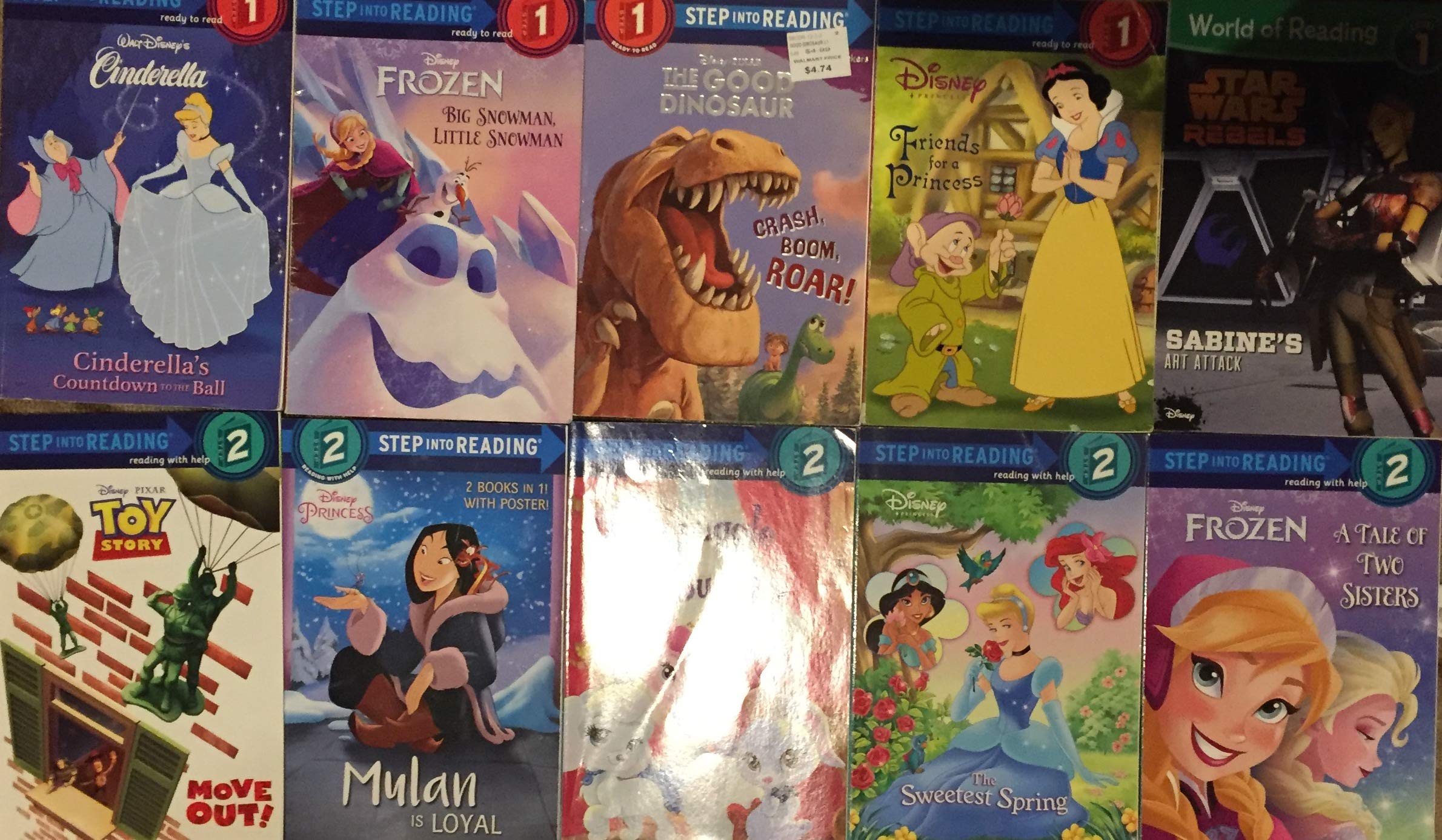 Disney Step Into Reading Book Set Levels 1 And 2 Walt Disney Amazon Com Books