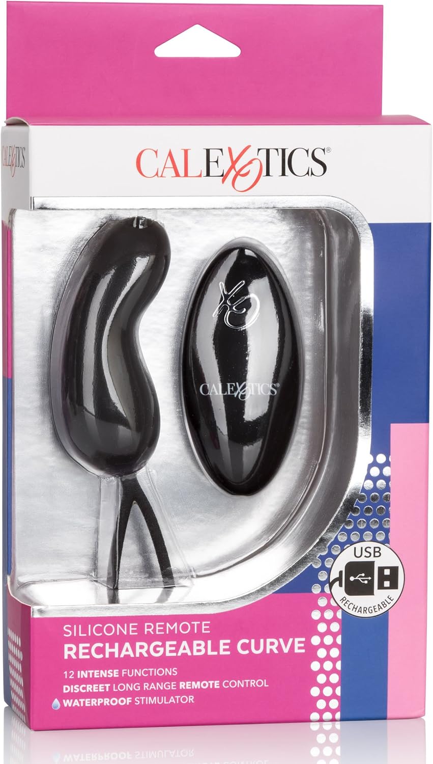 Calexotics Silicone Remote Rechargeable Curve Vibrator, SE-0077-40-3 - Image 3