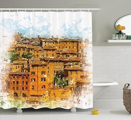 Amazon Com Tuscan Decor Shower Curtain Set By Xixgc Photo Of