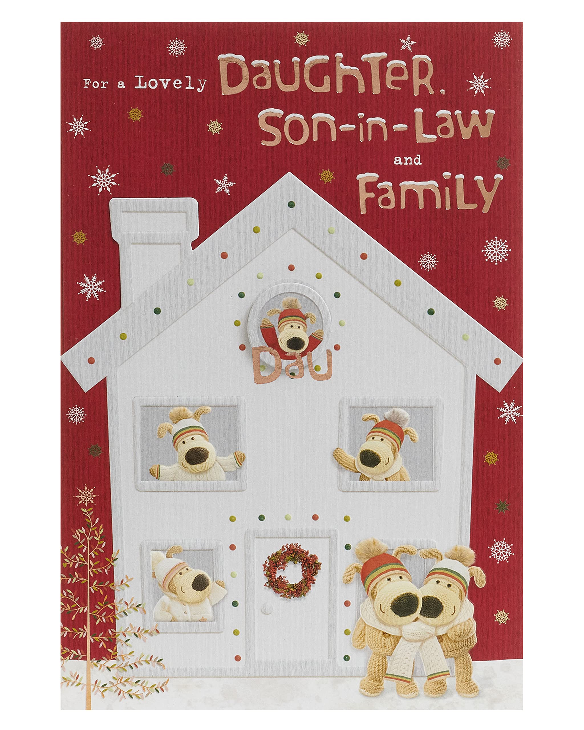 Boofle Christmas Card for Daughter & Son-In-Law - Cute Design
