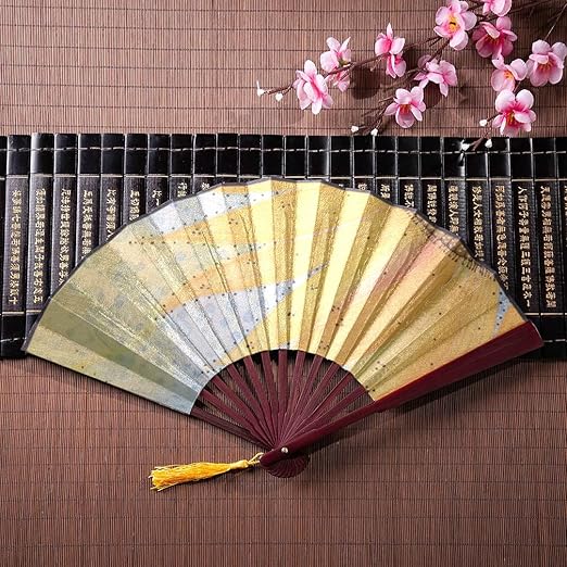 Amazon Com Jxcsgbd Hand Fan Craft Happy And Beautiful Sunflower