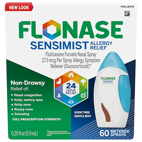 FLONASE SENSIMIST ALLERGY RELIEF NASAL SPRAY FOR NON-DROWSY, 24-HOUR MULTI-SYMPTOM ALLERGY RELIEF – 60 SPRAYS