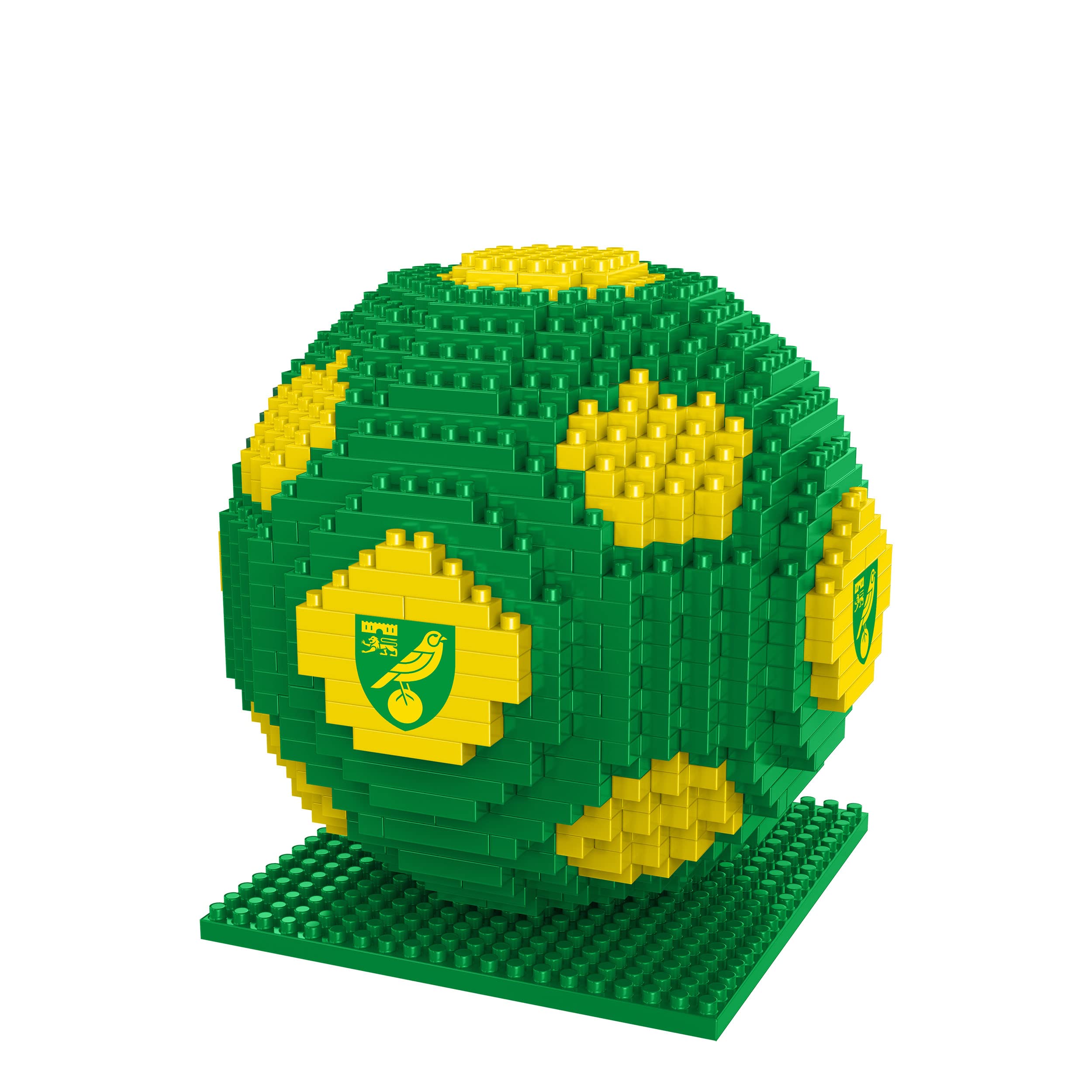 FOCO Officially Licensed Norwich City FC BRXLZ 3D Bricks Football Construction Toy Model