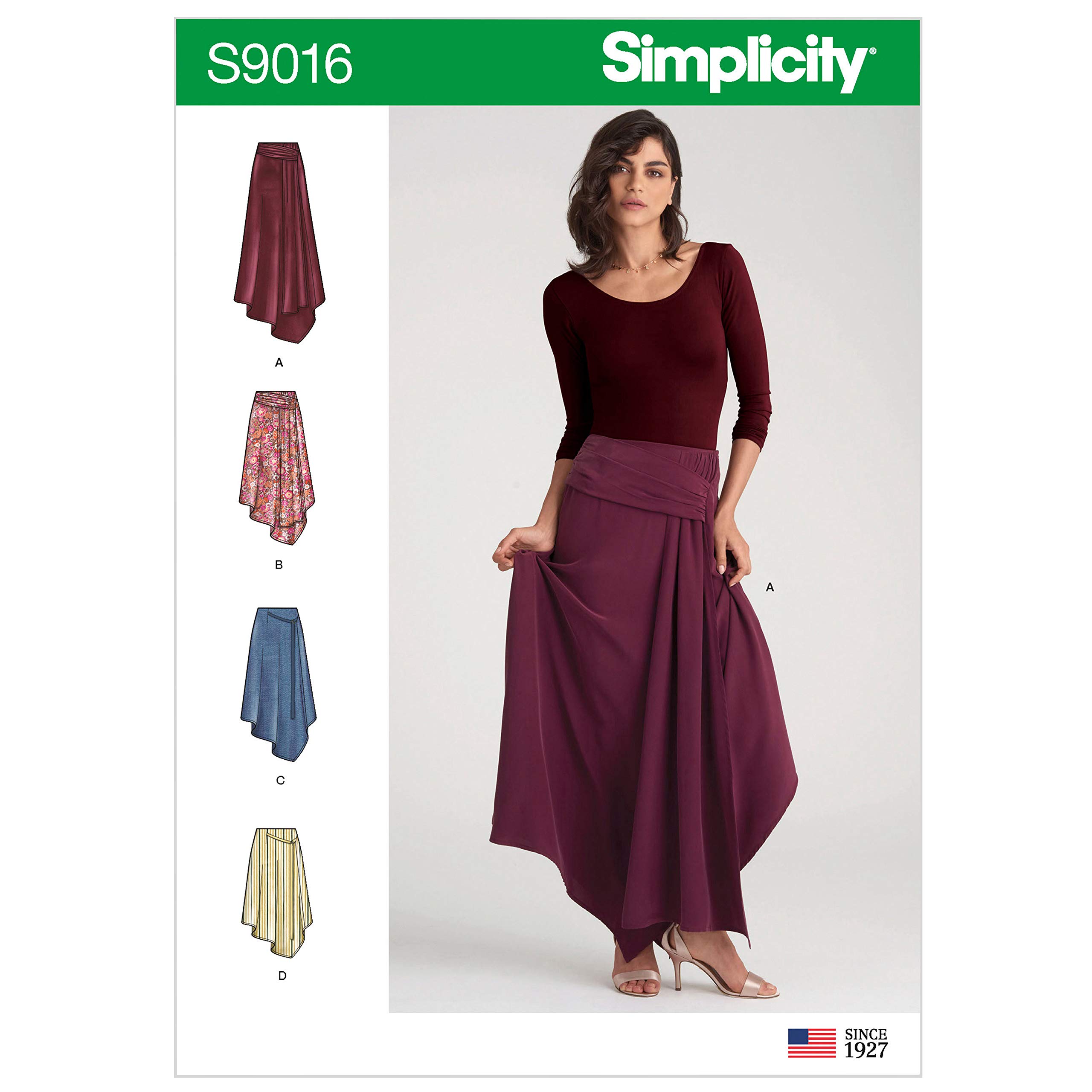 SIMPLICITY Paper Pattern-US9016U5-MISSES-SKIRT/Pants, Various, U5 (16-18-20-22-24)
