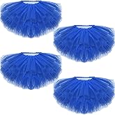 4 Pcs Adult Tutu Skirts for Women 5 Layers Tulle Skirt Classic Elastic Tutu for Halloween Ballet Dance Party