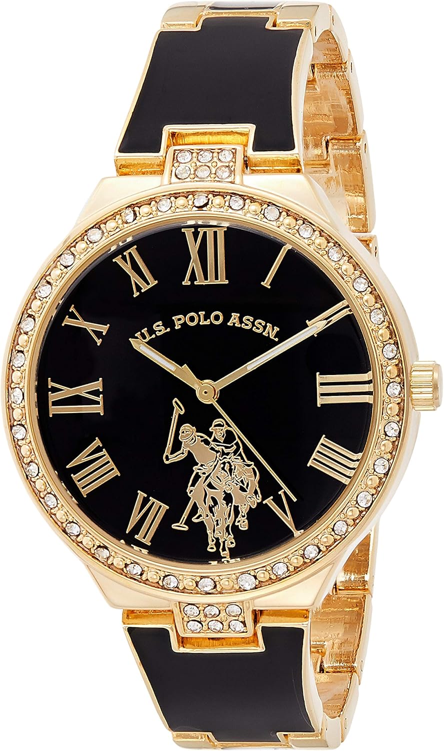 U.S. Polo Assn. Reloj analógico de cuarzo para mujer con