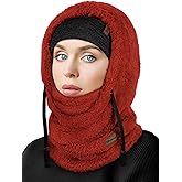 ROXUN Ski Mask Fleece Balaclava, Windproof Face Mask Winter Warm Neck Cover Hat Hood for Men Women