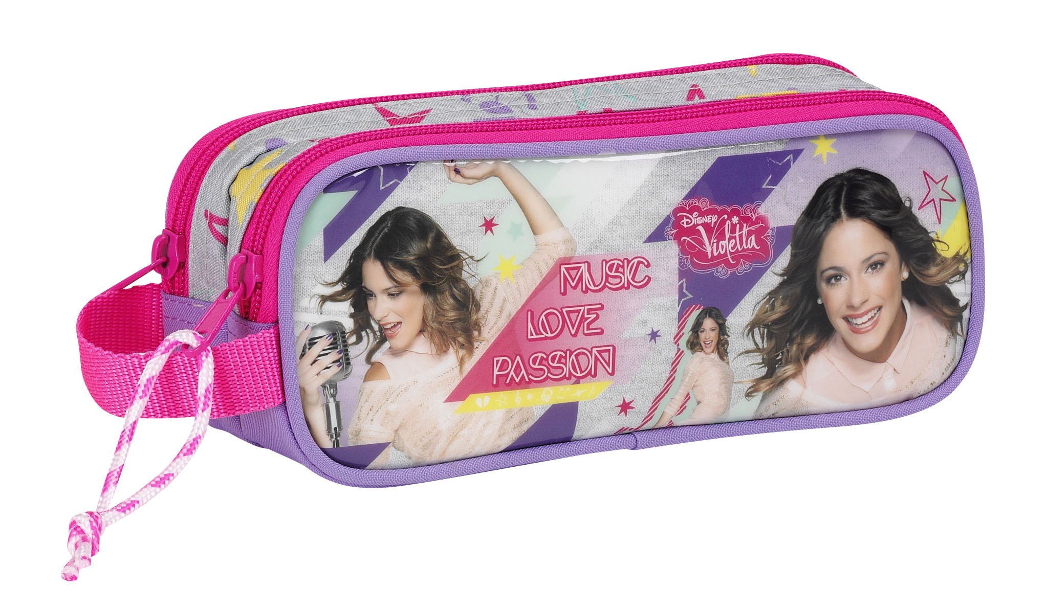 SAFTA Violetta Disney Pencil Case Double Pencil Case 21 x 8 x 6 (45)