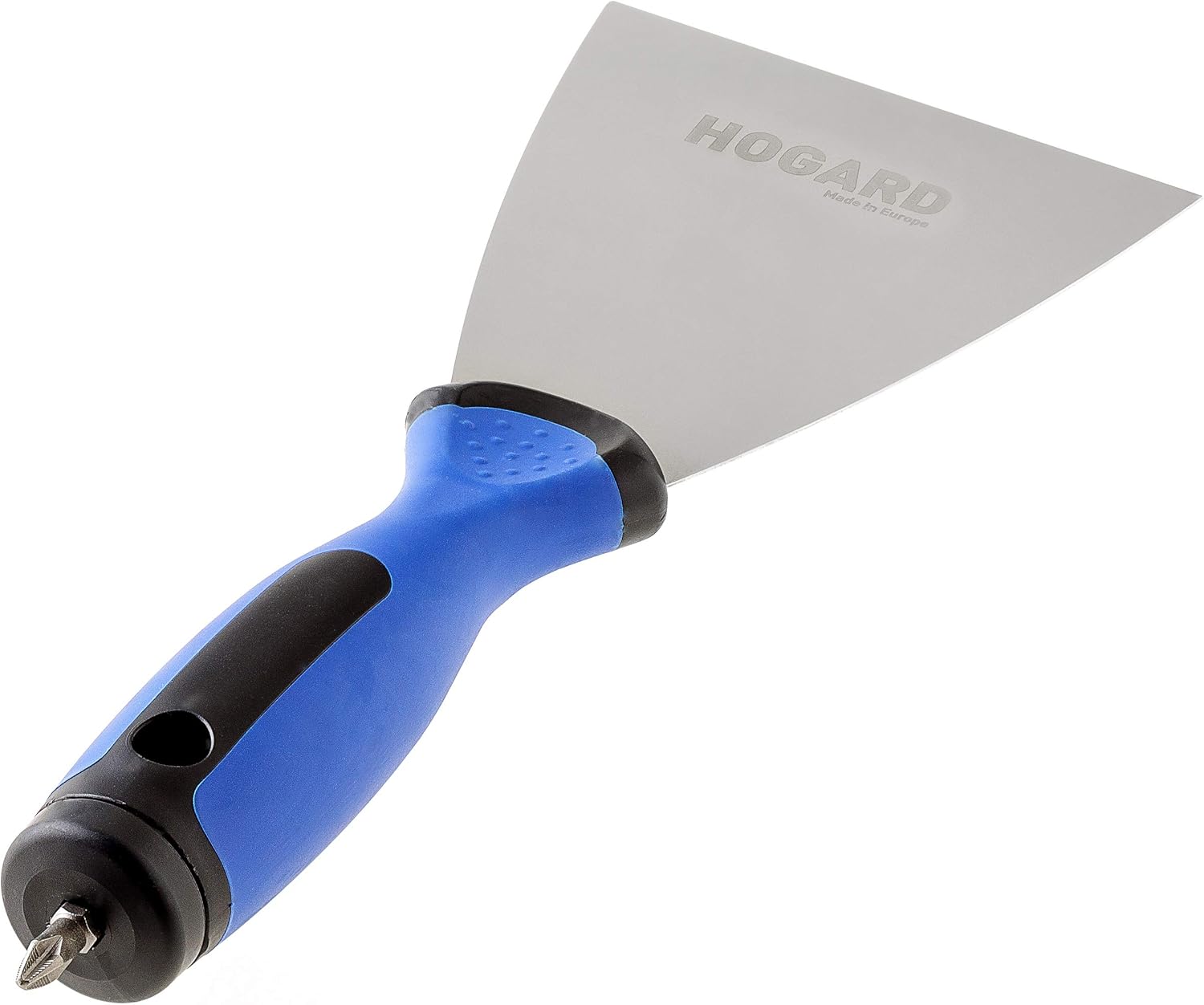 HOGARD Premium Espátula de Juntas Pladur con Bit de Acero Inoxidable con Mango Ergonómico, Made in EU, 100 mm (3.9 inch)
