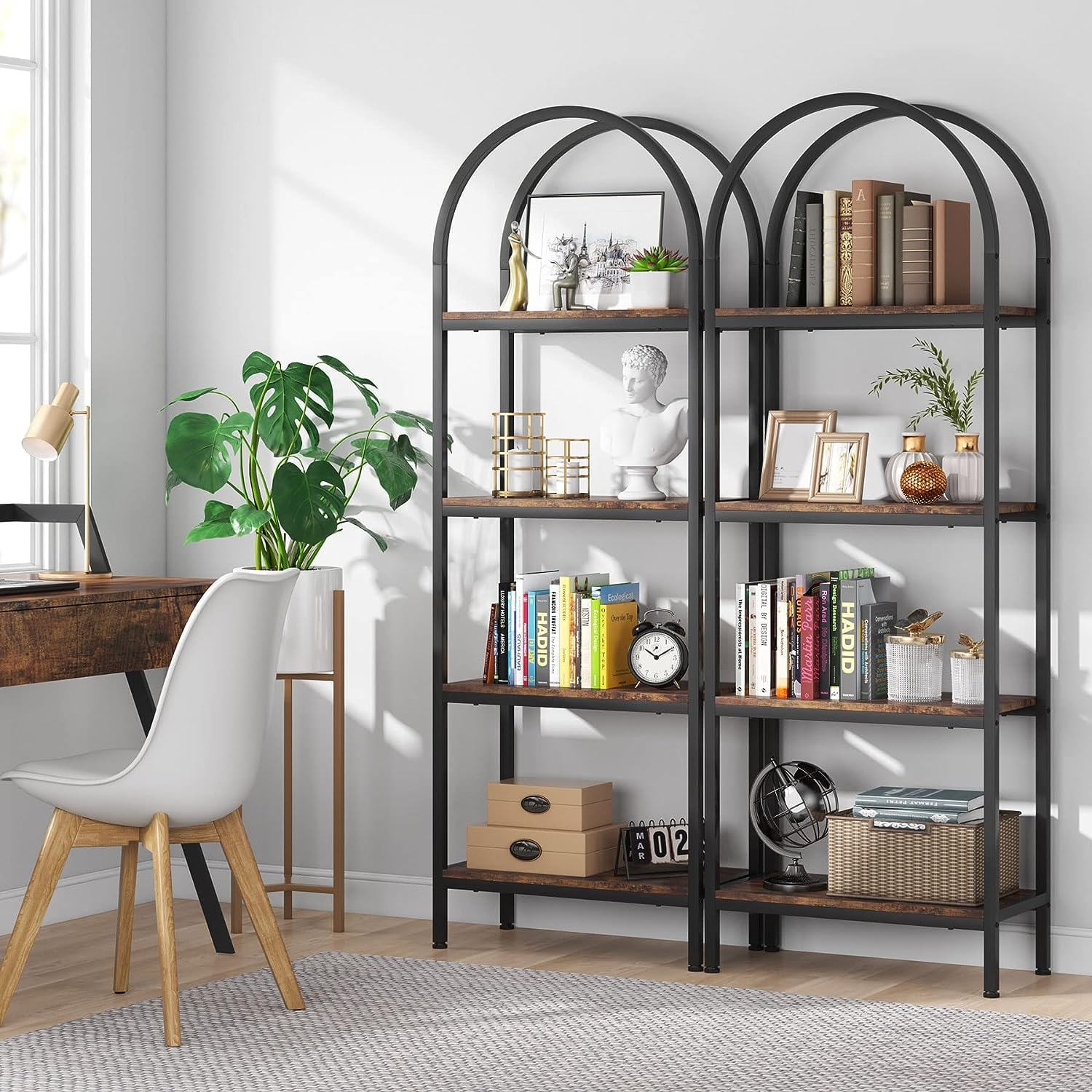 Tribesigns 4-Tier Open Bookshelf Set of