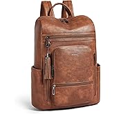 Shrrie Upgraded Large Travel Laptop Backpack with Laptop Compartmetn Fits 17 inch Laptop,Waterproof Vegan Leather Computer Backpack for Women and Men Work Business College