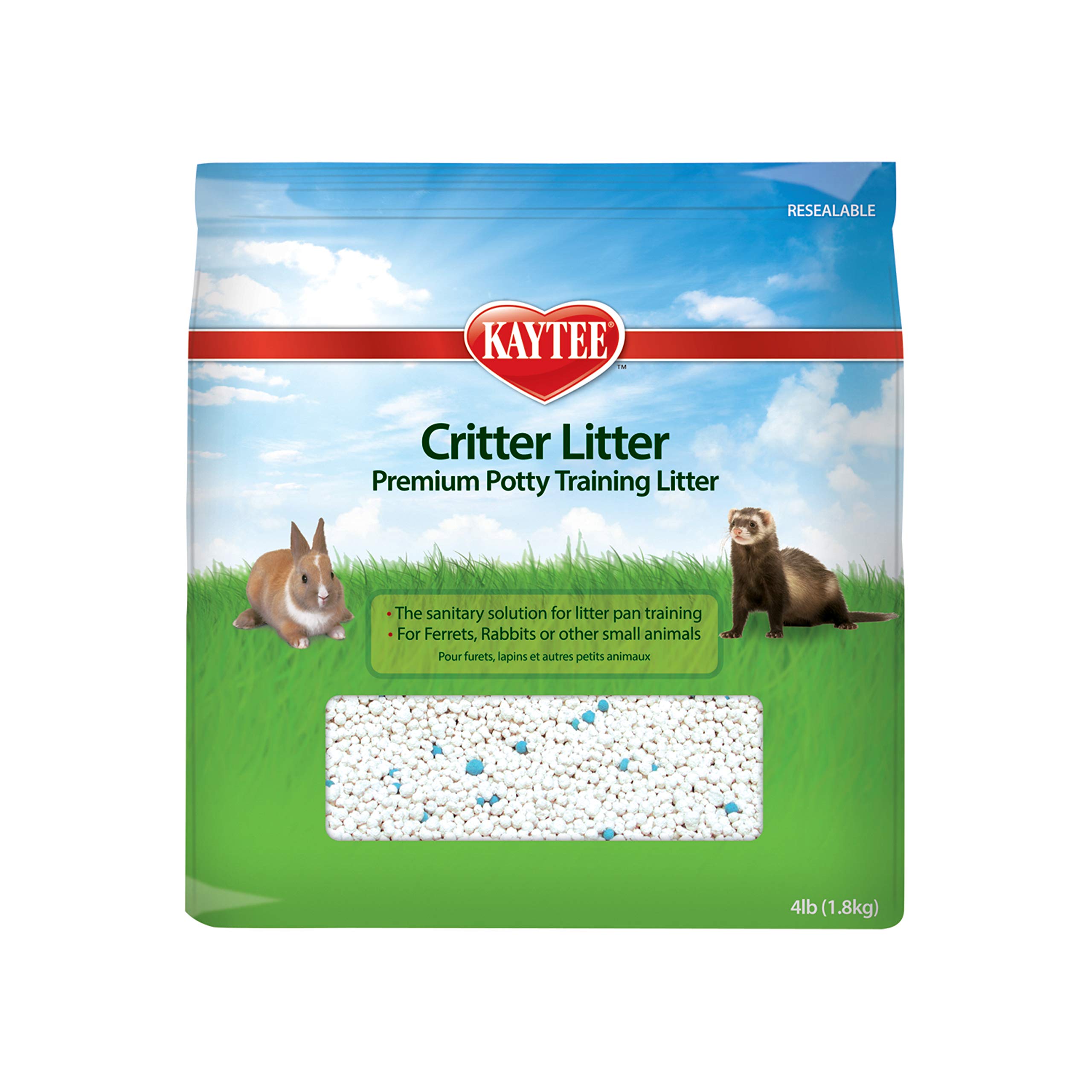 Kaytee Critter Litter Small Animal Premium Potty Training Litter, White,1.8kg,