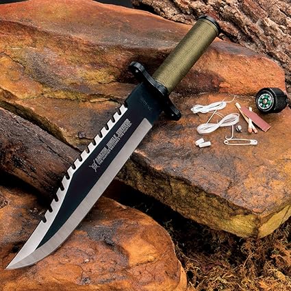 Amazon.com : Amazon Jungle Survival Knife with Sheath : Sports ...