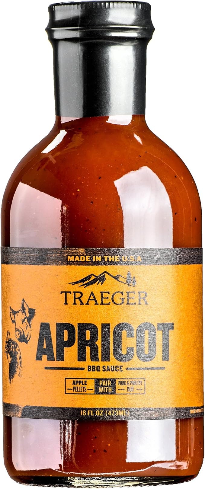 Amazon Com Traeger Grills Sau028 Sweet Tangy Apricot Bbq Sauce Garden Outdoor