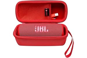 XANAD Hard Case for JBL Flip 7, 6, JBL Grip, Flip Essential, Tuner 2 Waterproof Portable Bluetooth Speaker, Red Carrying Stor