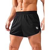 G Gradual Running Shorts for Men 3.5 inch Lightweight Breathable Gym Shorts with Brief Liner Athletic Training Workout Sport